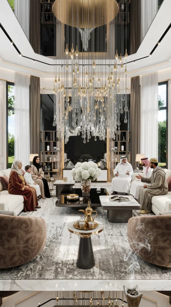 Majlis Khaleeji interior design 3D visualization
