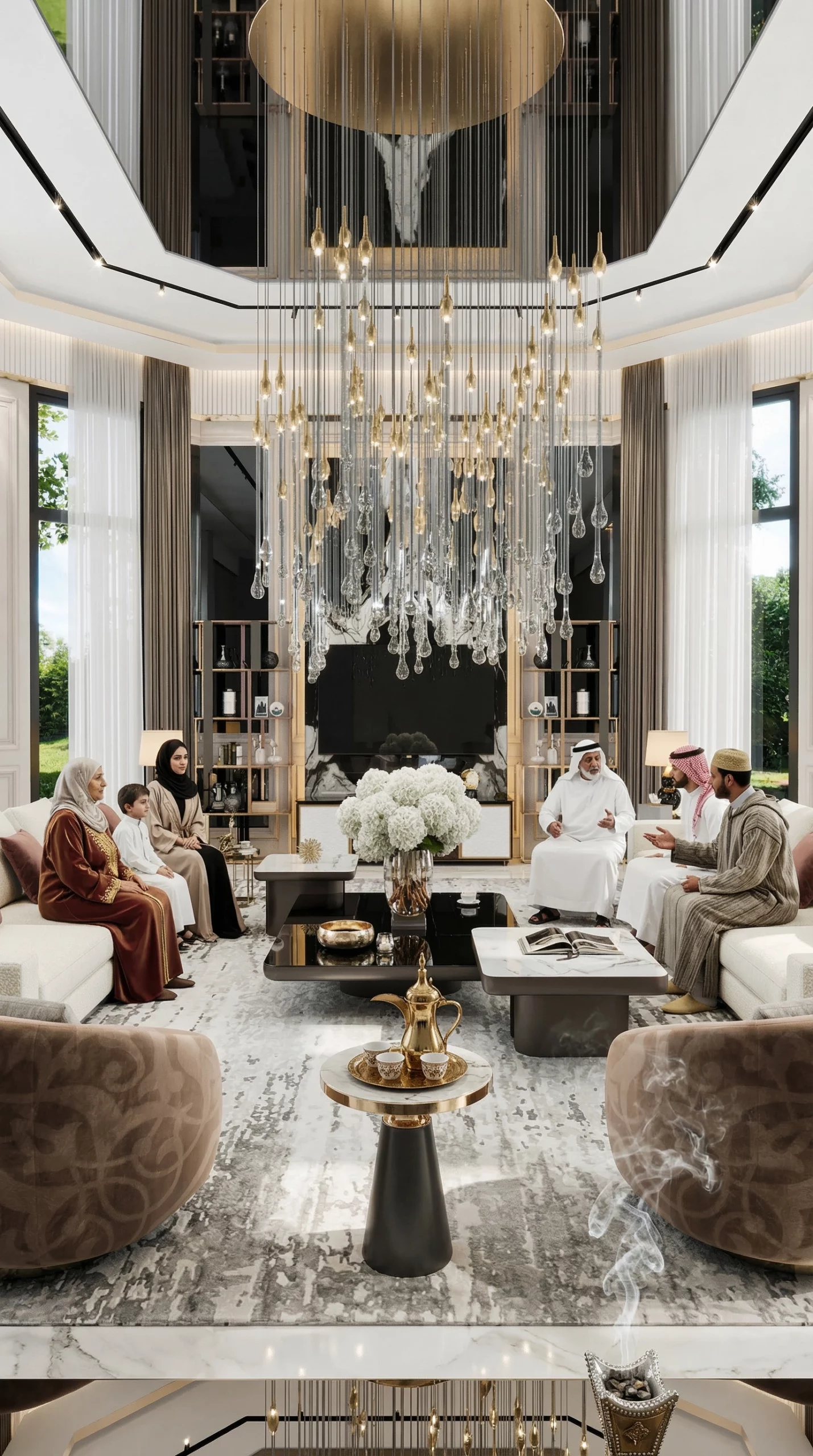 Majlis Khaleeji interior design 3D visualization