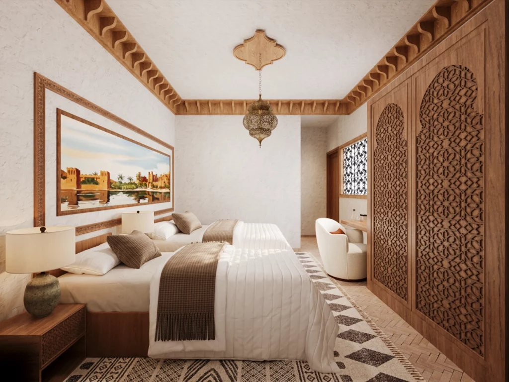 traditionnel-chambre-hotel-marocain-artisanal