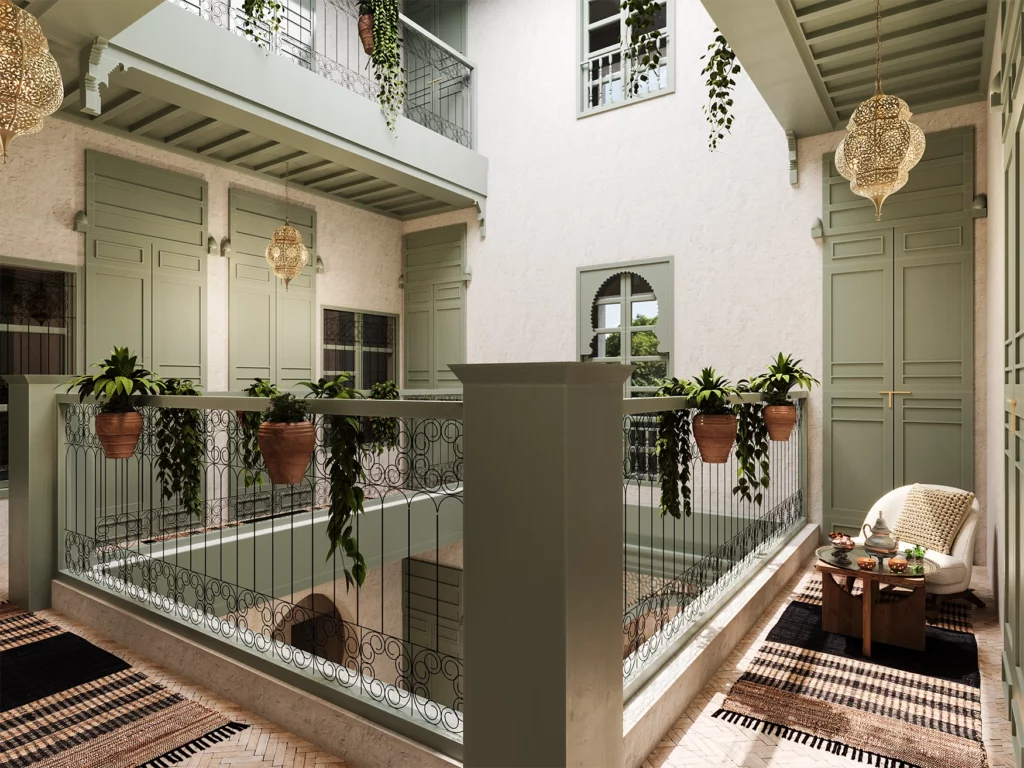 reception-hotel-marocain-artisanal-pasio-riad