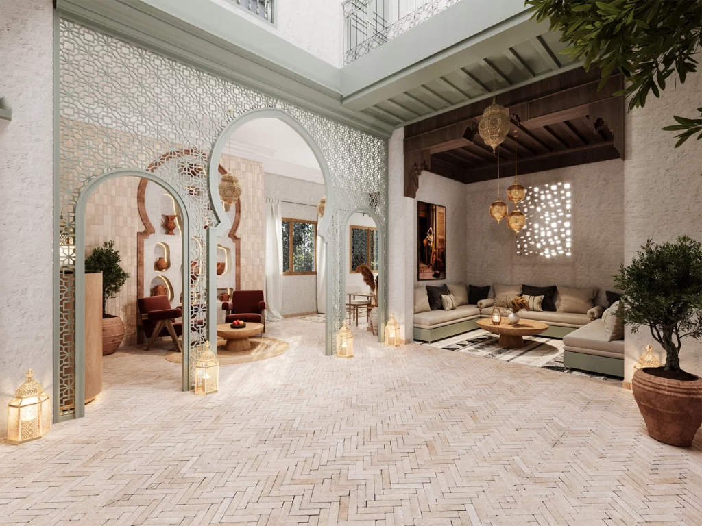 hotel-marocain-traditionnel-artisanal-zellige-arches