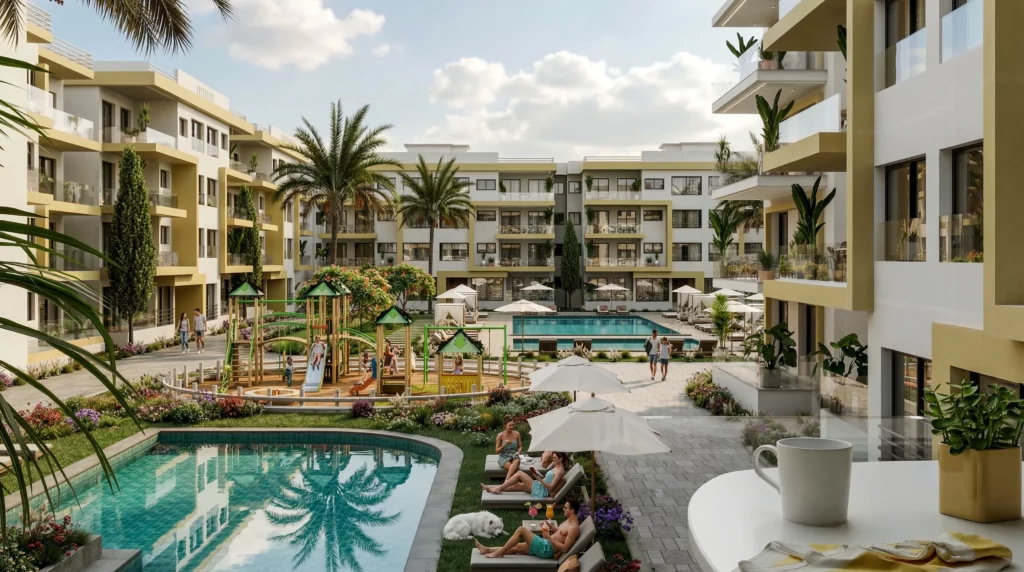 residence avec piscine lifestyle mohammedia visualisation 3d amine rqoub